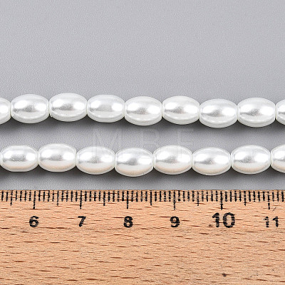 Baking Paint Pearlized Glass Pearl Bead Strands X-HY-T002-01A-01-1