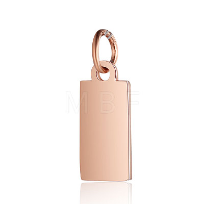 Ion Plating(IP) 304 Stainless Steel Pendants STAS-I311-31B-RG-1