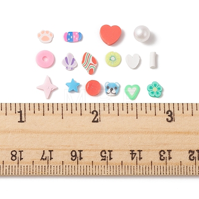 72G 12 Style Handmade Polymer Clay Cabochons CLAY-FS0001-32-1