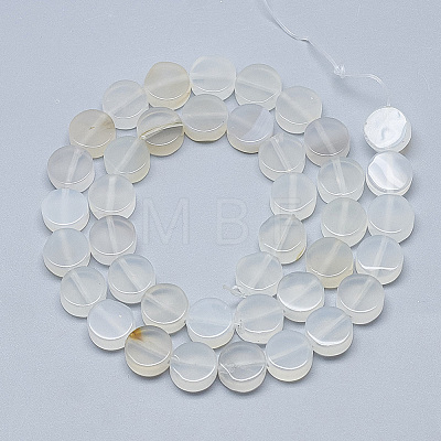 Natural White Agate Beads Strands G-T122-03E-1