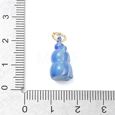 Spray Painted Brass Pendants KK-CBAE20A-01F-G-1