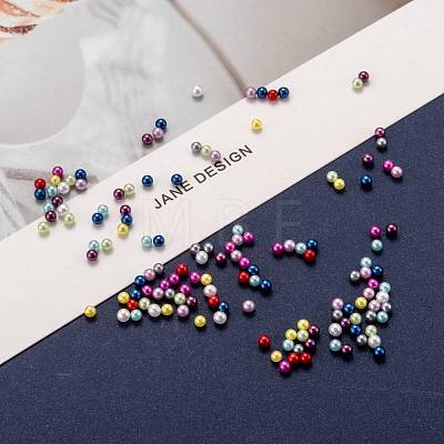 Imitation Pearl Acrylic Beads OACR-S011-3mm-M-1