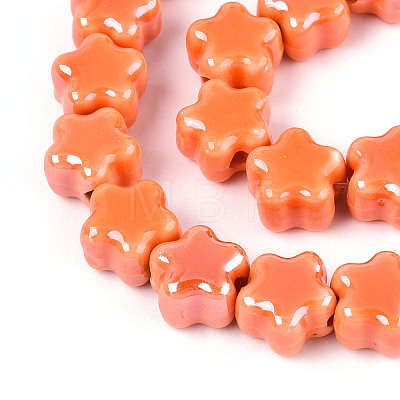 Handmade Porcelain Bead Strands PORC-N011-04F-1