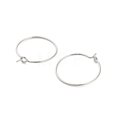 Brass Hoop Earring Findings KK-R112-038B-1