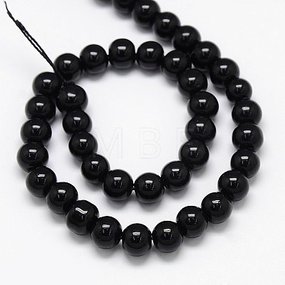 Crystal Glass Round Beads Strands EGLA-F037-8mm-B03-1