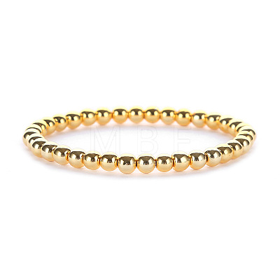 Synthetic Non-magnetic Hematite Beaded Stretch Bracelets for Men Women LS-YP2747-4-1