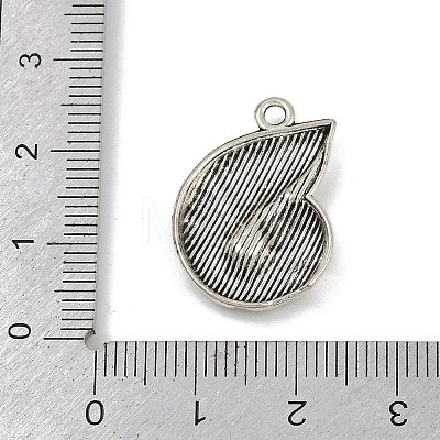 Tibetan Style Alloy Pendants PALLOY-V008-01B-AS-1