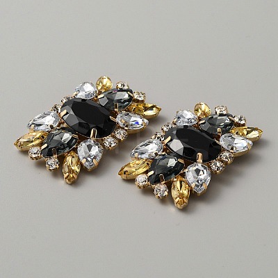 Alloy Rhinestone Shoe Decorations AJEW-WH0401-24-1