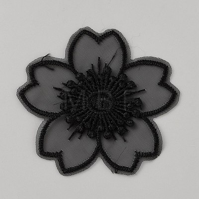 Organza Embroidery Sew on Appliques PATC-WH0008-61D-1