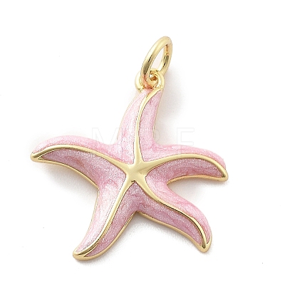 Brass Enamel Pendants X-KK-Q029-04G-01-1