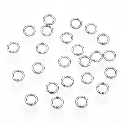 Tarnish Resistant 304 Stainless Steel Open Jump Rings STAS-R065-45-1