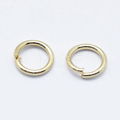 Electroplated Stainless Steel Open Jump Ring X-STAS-G152-02G-3x0.4-1