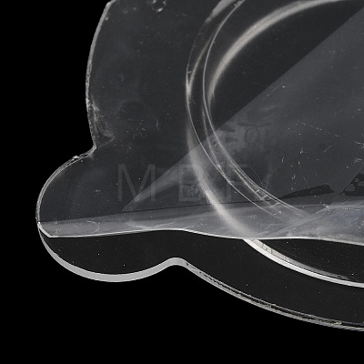 Clear Acrylic Slant Back Single Bracelet Bangle Display Stands BDIS-C003-01F-1
