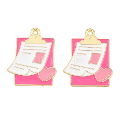 Medical Theme Alloy Enamel Pendants AL-CBA2919-03G-09B-1