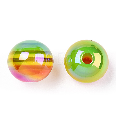 Stripe Resin Beads LS-RESI-B014-01B-09-1