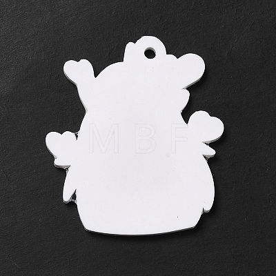 Cartoon Opaque Acrylic Pendants MACR-K330-33B-1