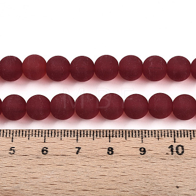 Transparent Glass Beads Strands GLAA-T032-T8mm-MD20-1