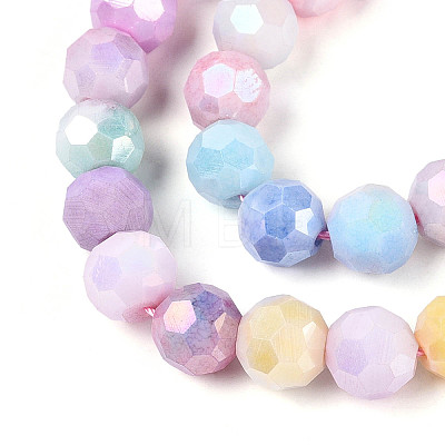 Anti-Tarnish Electroplate Glass Beads Strands EGLA-T021-10mm-15-14-1