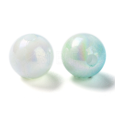 Two Tone Opaque Acrylic Beads SACR-P024-01A-W08-1