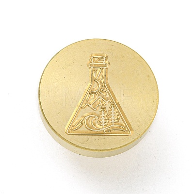 Wax Seal Brass Stamp Head AJEW-G056-01G-1