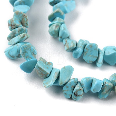 Natural Howlite Beads Strands G-G0003-B21-1