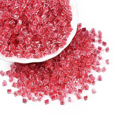 6/0 Transparent Inside Colours Glass Seed Beads SEED-N006-003J-1