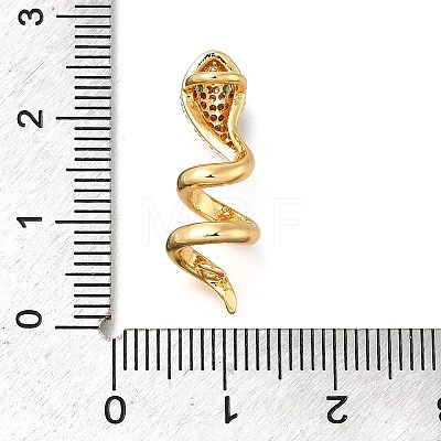 Brass Micro Pave Cubic Zirconia Pendants KK-S517-02G-1