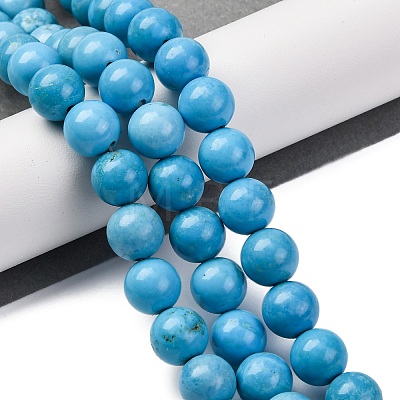 Dyed Natural Magnesite Beads Strands G-P558-A01-01A-1