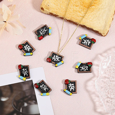 Globleland 30Pcs Opaque Resin Pendants RESI-GL0001-07-1