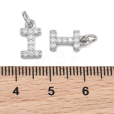 SHEGRACE Brass Micro Pave Clear Cubic Zirconia Pendants XGRQ29911-394P-I-1