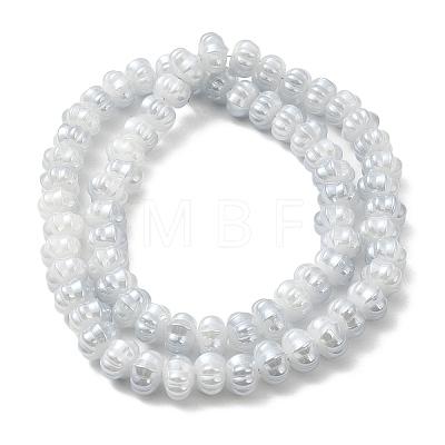 Pearl Luster Plated Electroplate Glass Beads GLAA-G106-02A-PL03-1