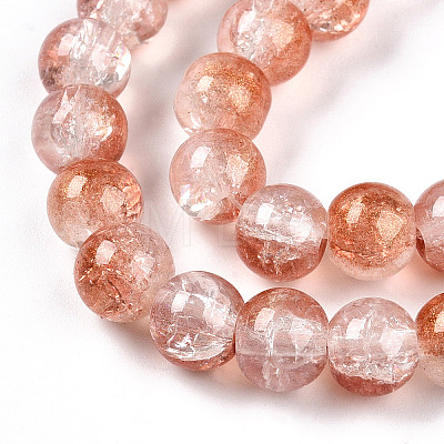 Transparent Crackle Glass Bead Strands GLAA-T025-8mm-02A-1