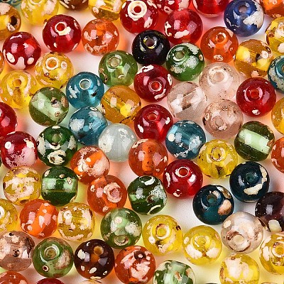 Picasso Baking Paint Glass Seed Beads SEED-N007-38A-02-1
