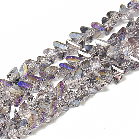 Electroplate Glass Beads Strands EGLA-Q103-A01-1