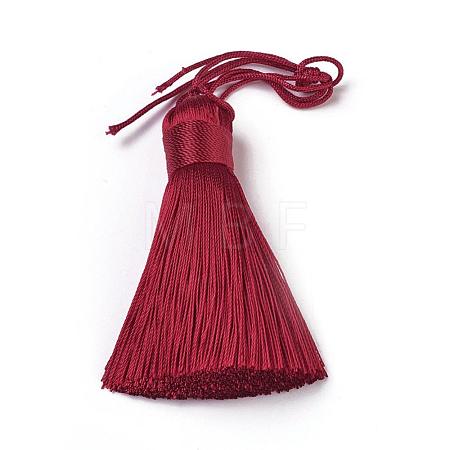 Polyester Tassel Big Pendants HJEW-K030-A-03-1
