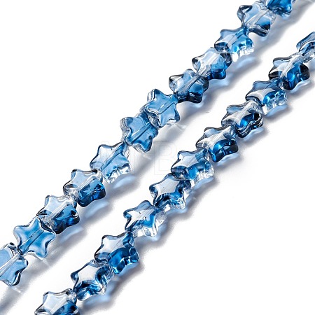 Transparent Glass Beads Strand GLAA-F112-02H-1