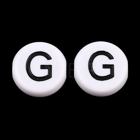 Opaque Acrylic European Beads AC-CBA3BDD-01G-1