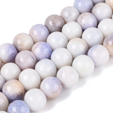 Opaque Ombre Effect Dyed Glass Beads Strands GLAA-Q106-04A-12-1