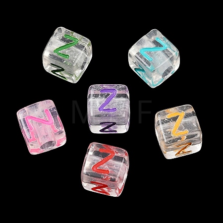 Acrylic European Beads MACR-I042-01Z-1