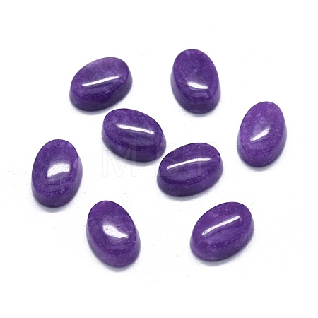 Natural Dyed Jade Cabochons G-O175-21D-1