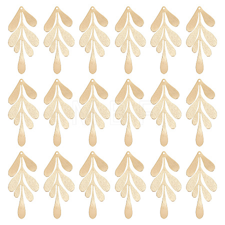 Brass Big Pendants KK-SC0003-30-1