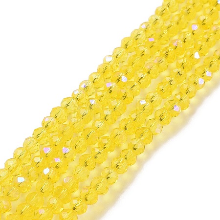 Electroplate Glass Beads Strands X1-EGLA-A034-T6mm-L02-1