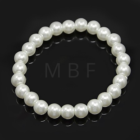 Stretchy Glass Pearl Bracelets X-BJEW-D068-6mm-12-1