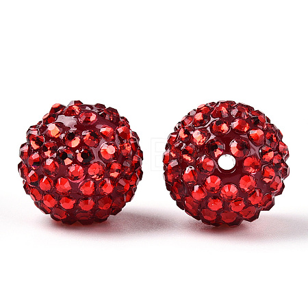 Transparent Resin Rhinestone Graduated Beads RESI-S314-10x12-05-1