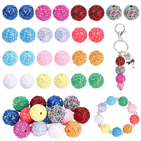 26Pcs 13 Colors Acrylic Beads SACR-PA0001-38-1