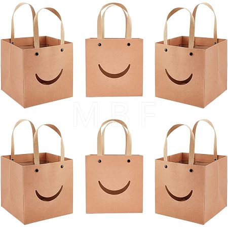 Funny Craft Paper Handbags CARB-WH0018-02A-1