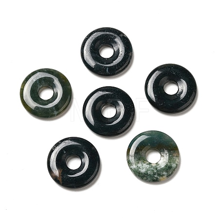 Natural Moss Agate Pendants G-I331-01K-1