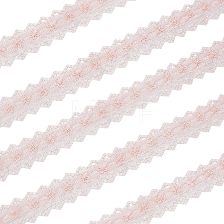 3 Yards Polyester Flower Lace Trim OCOR-OC0001-67A-1