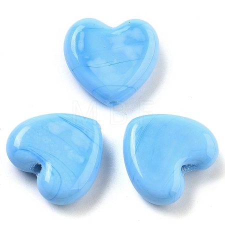 Heart Handmade Lampwork Beads LAMP-U003-01K-1