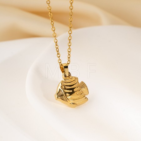 Ocean 304 Stainless Steel Pendant Necklaces for Women WG9297D-03-1